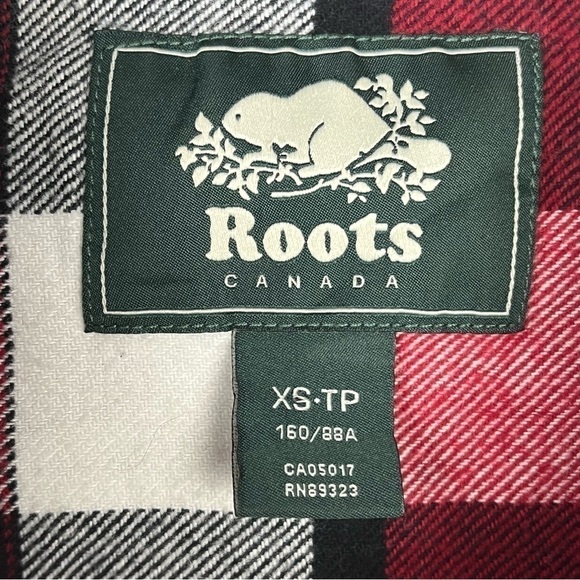 Roots | Long Sleeve  Plaid Shacket Coat Size XS - Picture 6 of 8